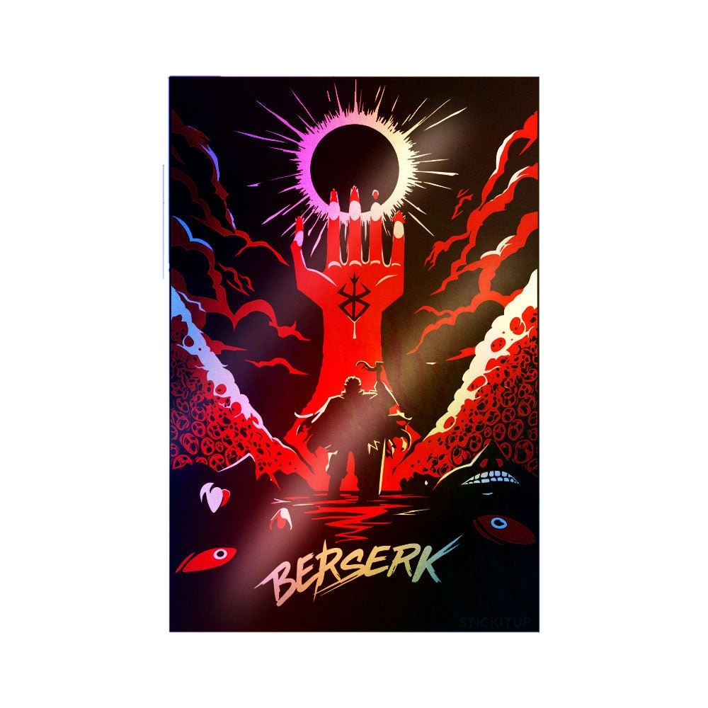 Black Swordsman War Holographic Stickers